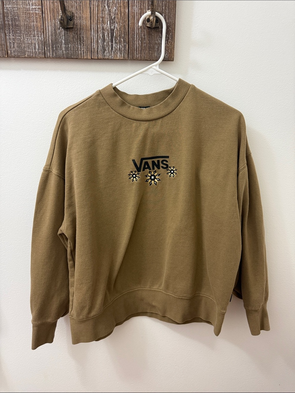Vans Crewneck Sweatshirt with Floral Logo